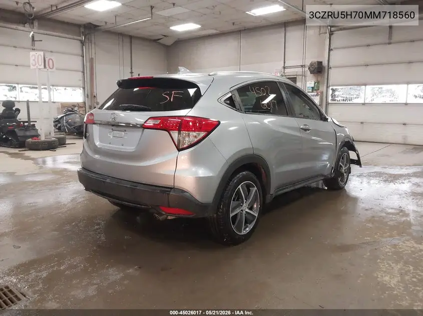 3CZRU5H70MM718560 2021 Honda Hr-V 2Wd Ex-L