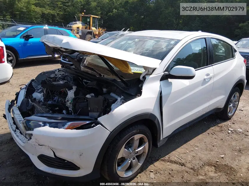 2021 Honda Hr-V Awd Lx VIN: 3CZRU6H38MM702979 Lot: 45502456
