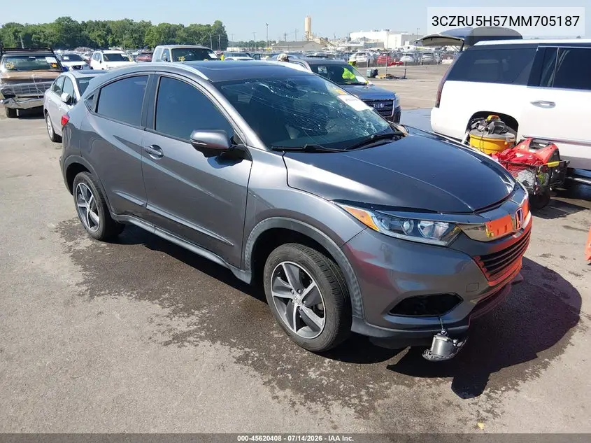 2021 Honda Hr-V 2Wd Ex VIN: 3CZRU5H57MM705187 Lot: 45620408