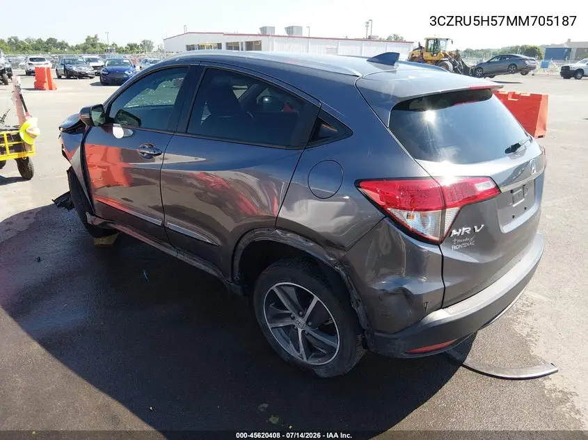 2021 Honda Hr-V 2Wd Ex VIN: 3CZRU5H57MM705187 Lot: 45620408