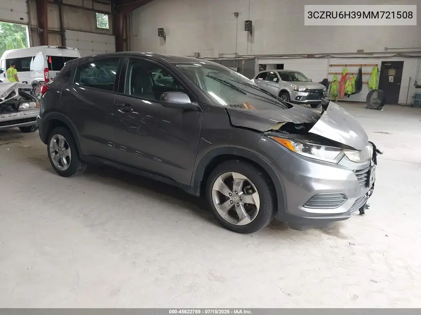 2021 Honda Hr-V Awd Lx VIN: 3CZRU6H39MM721508 Lot: 45622769