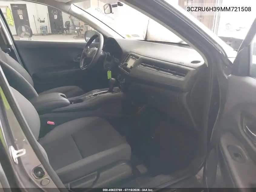 2021 Honda Hr-V Awd Lx VIN: 3CZRU6H39MM721508 Lot: 45622769