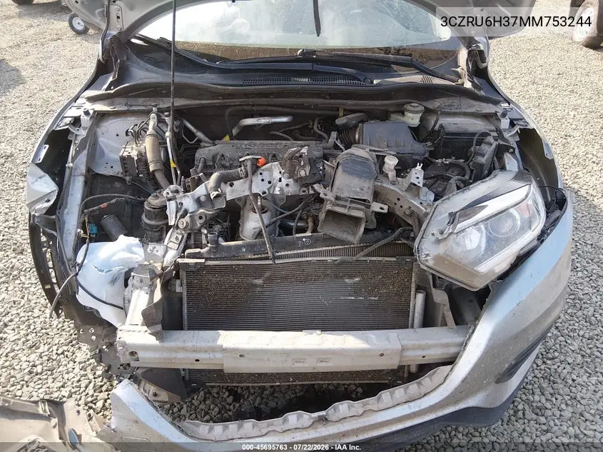 2021 Honda Hr-V Awd Lx VIN: 3CZRU6H37MM753244 Lot: 45695763