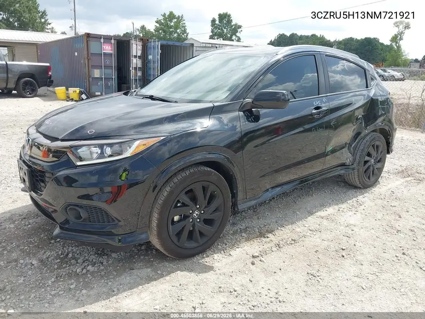 2022 Honda Hr-V 2Wd Sport VIN: 3CZRU5H13NM721921 Lot: 45503856