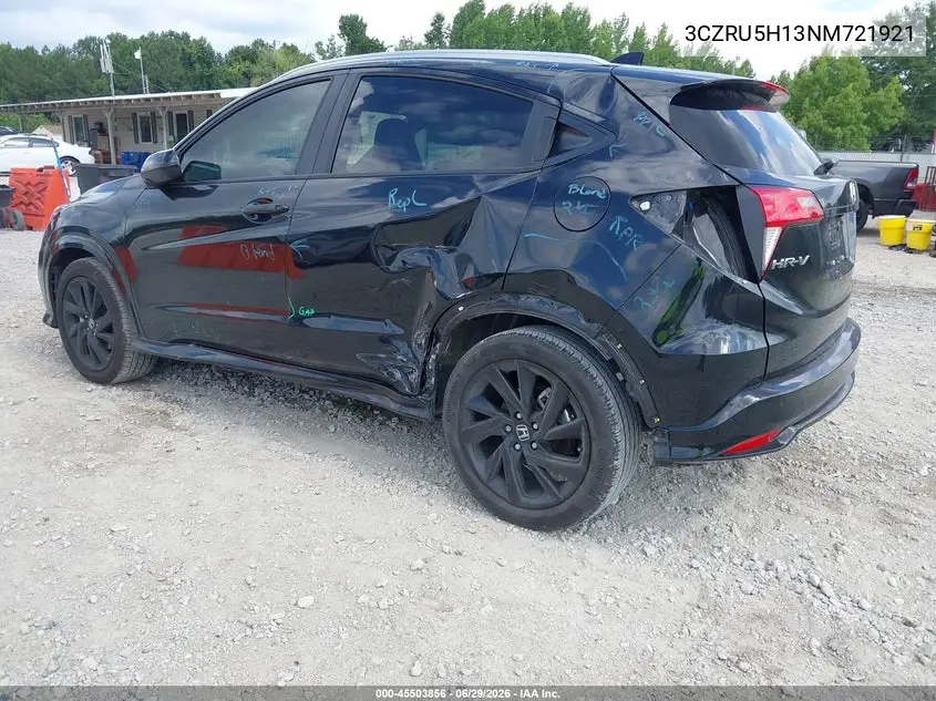 2022 Honda Hr-V 2Wd Sport VIN: 3CZRU5H13NM721921 Lot: 45503856