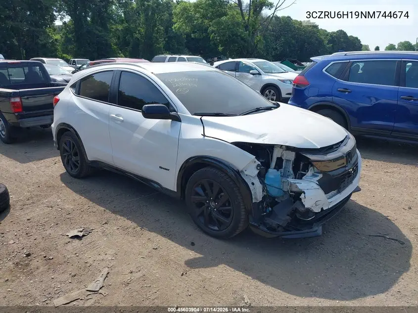 2022 Honda Hr-V Awd Sport VIN: 3CZRU6H19NM744674 Lot: 45603904