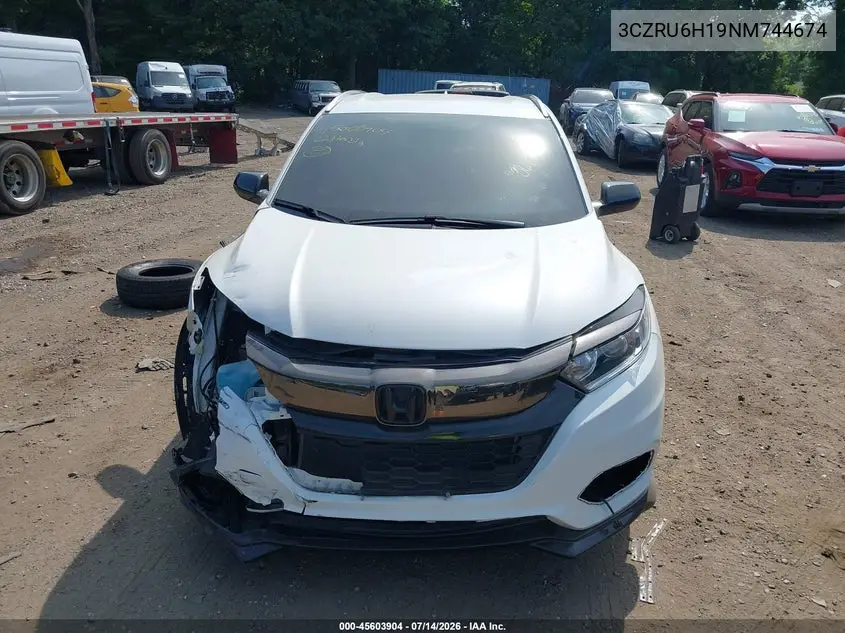 2022 Honda Hr-V Awd Sport VIN: 3CZRU6H19NM744674 Lot: 45603904