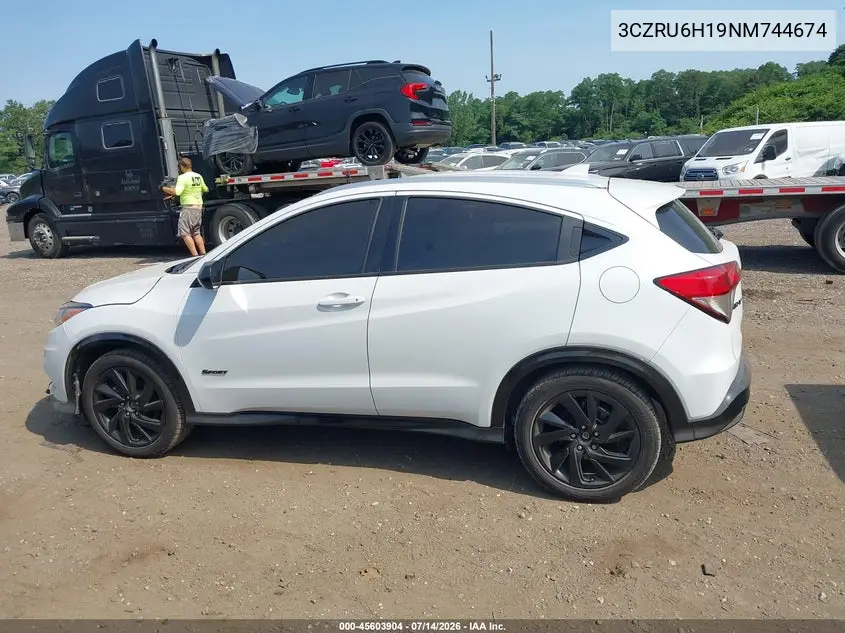 2022 Honda Hr-V Awd Sport VIN: 3CZRU6H19NM744674 Lot: 45603904