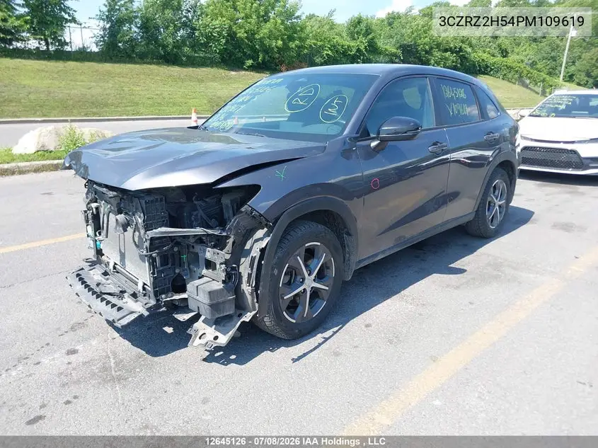 2023 Honda Hr-V Sport VIN: 3CZRZ2H54PM109619 Lot: 12645126