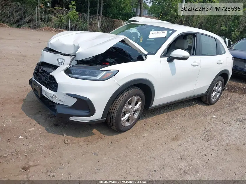 2023 Honda Hr-V Awd Lx VIN: 3CZRZ2H37PM728536 Lot: 45625439