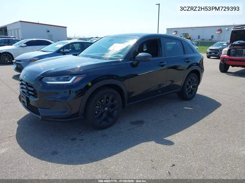 2023 Honda Hr-V Awd Sport VIN: 3CZRZ2H53PM729393 Lot: 45637170