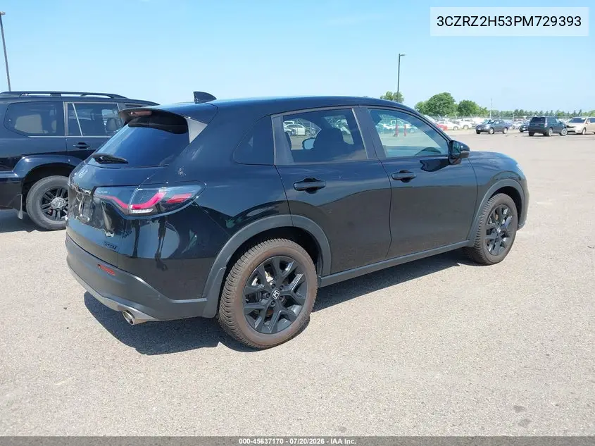 2023 Honda Hr-V Awd Sport VIN: 3CZRZ2H53PM729393 Lot: 45637170