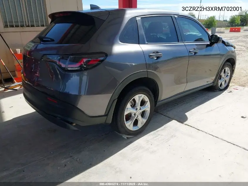 3CZRZ2H3XRM702001 2024 Honda Hr-V Awd Lx