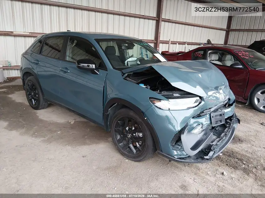 2024 Honda Hr-V Awd Sport/Awd Sport W/O Bsi VIN: 3CZRZ2H53RM772540 Lot: 45561258
