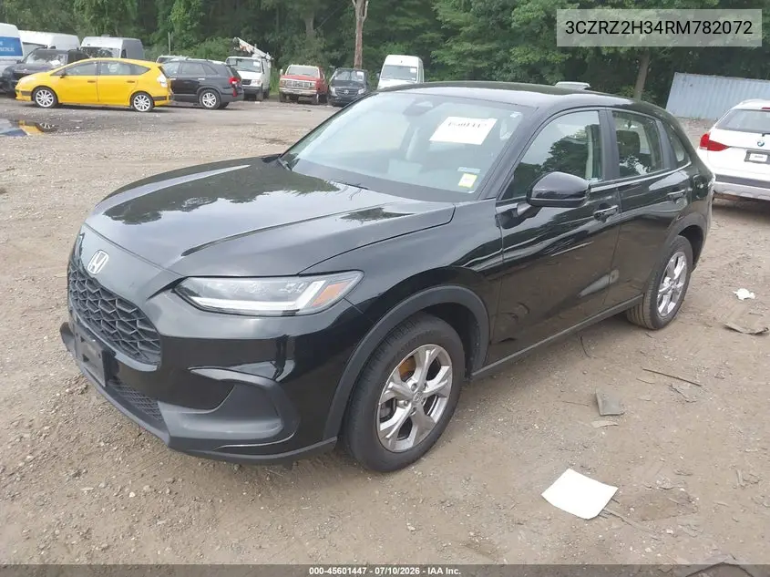 2024 Honda Hr-V Awd Lx VIN: 3CZRZ2H34RM782072 Lot: 45601447