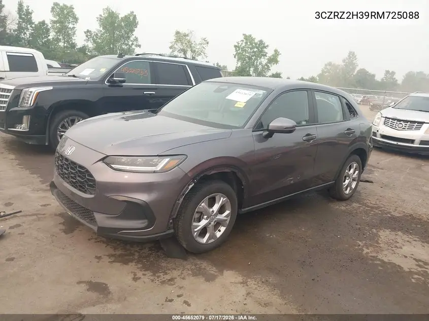 2024 Honda Hr-V Awd Lx VIN: 3CZRZ2H39RM725088 Lot: 45652079