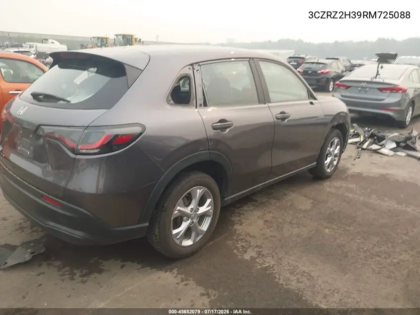 2024 Honda Hr-V Awd Lx VIN: 3CZRZ2H39RM725088 Lot: 45652079