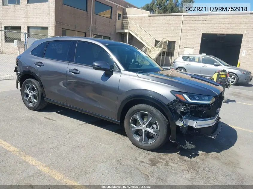 2024 Honda Hr-V 2Wd Ex-L/2Wd Ex-L W/O Bsi VIN: 3CZRZ1H79RM752918 Lot: 45666210