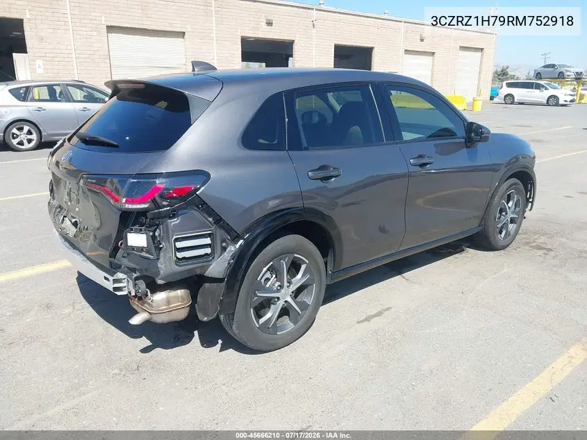 2024 Honda Hr-V 2Wd Ex-L/2Wd Ex-L W/O Bsi VIN: 3CZRZ1H79RM752918 Lot: 45666210