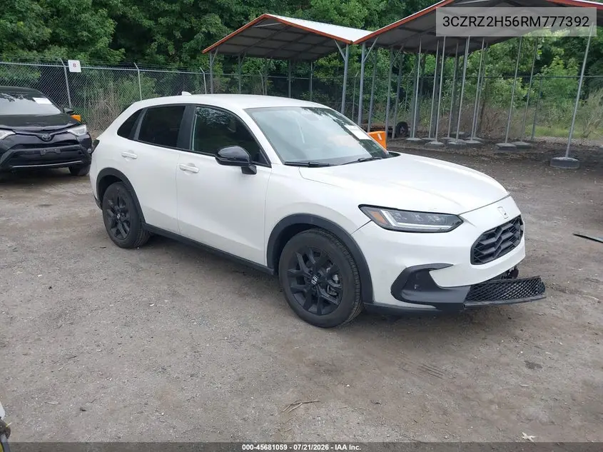 2024 Honda Hr-V Awd Sport/Awd Sport W/O Bsi VIN: 3CZRZ2H56RM777392 Lot: 45681059