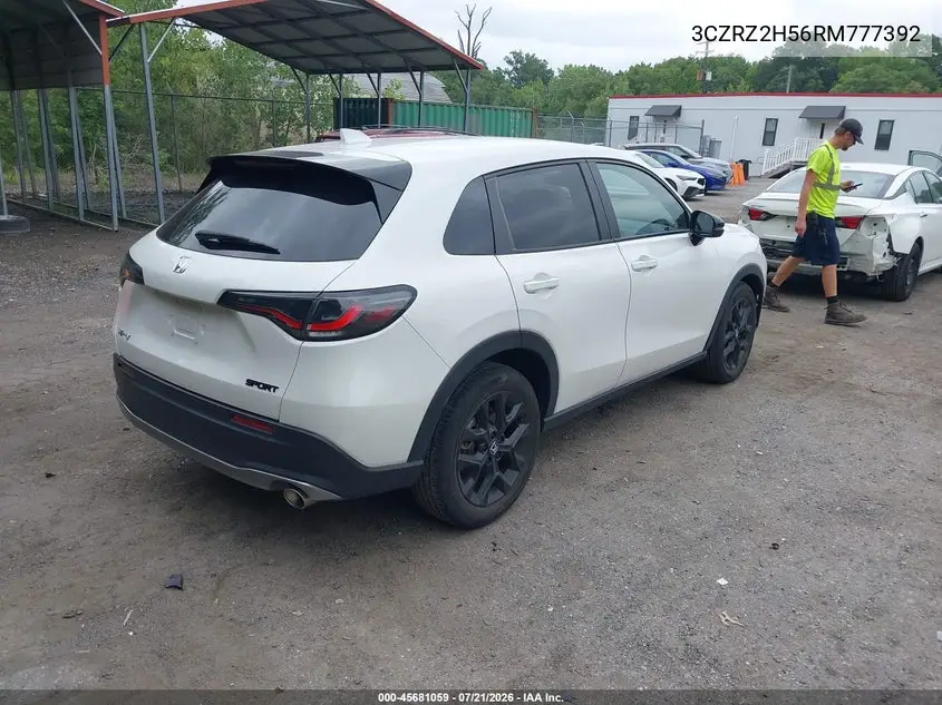 2024 Honda Hr-V Awd Sport/Awd Sport W/O Bsi VIN: 3CZRZ2H56RM777392 Lot: 45681059