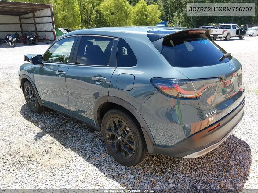 2024 Honda Hr-V Awd Sport/Awd Sport W/O Bsi VIN: 3CZRZ2H5XRM756707 Lot: 45681293