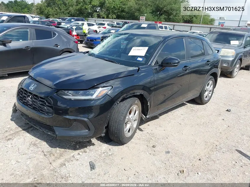 2025 Honda Hr-V 2Wd Lx VIN: 3CZRZ1H3XSM701625 Lot: 45300377