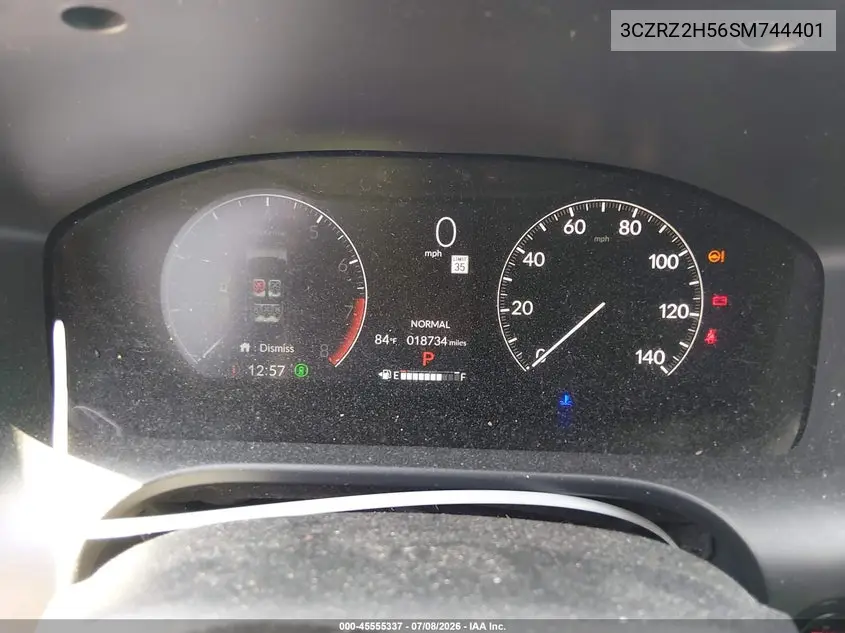 2025 Honda Hr-V Awd Sport VIN: 3CZRZ2H56SM744401 Lot: 45555337