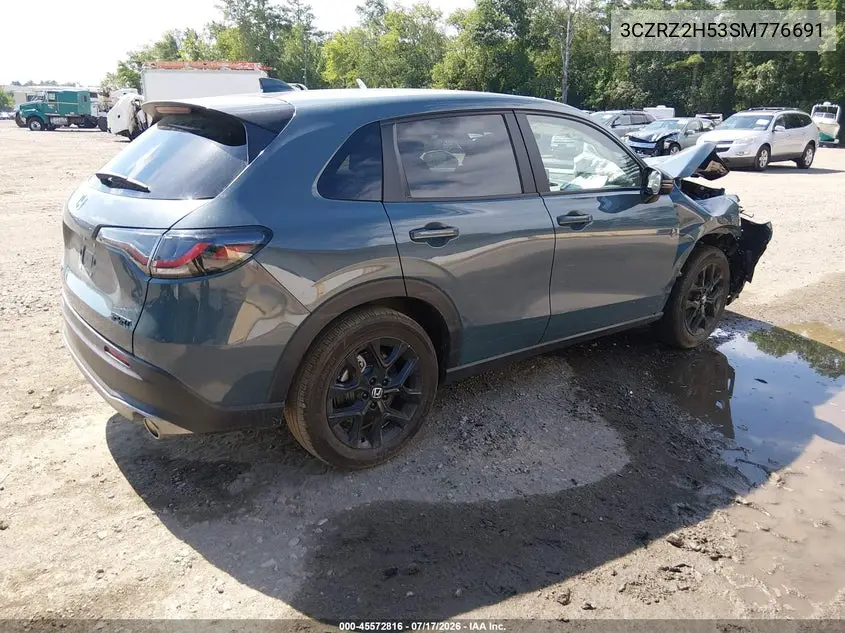 2025 Honda Hr-V Awd Sport VIN: 3CZRZ2H53SM776691 Lot: 45572816