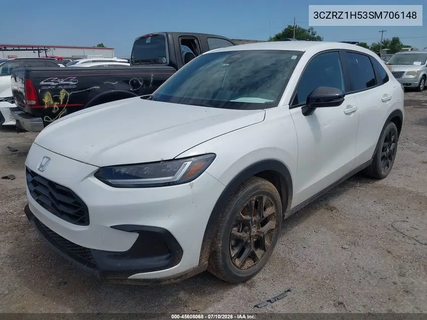 2025 Honda Hr-V 2Wd Sport VIN: 3CZRZ1H53SM706148 Lot: 45608068