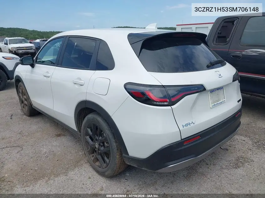 2025 Honda Hr-V 2Wd Sport VIN: 3CZRZ1H53SM706148 Lot: 45608068