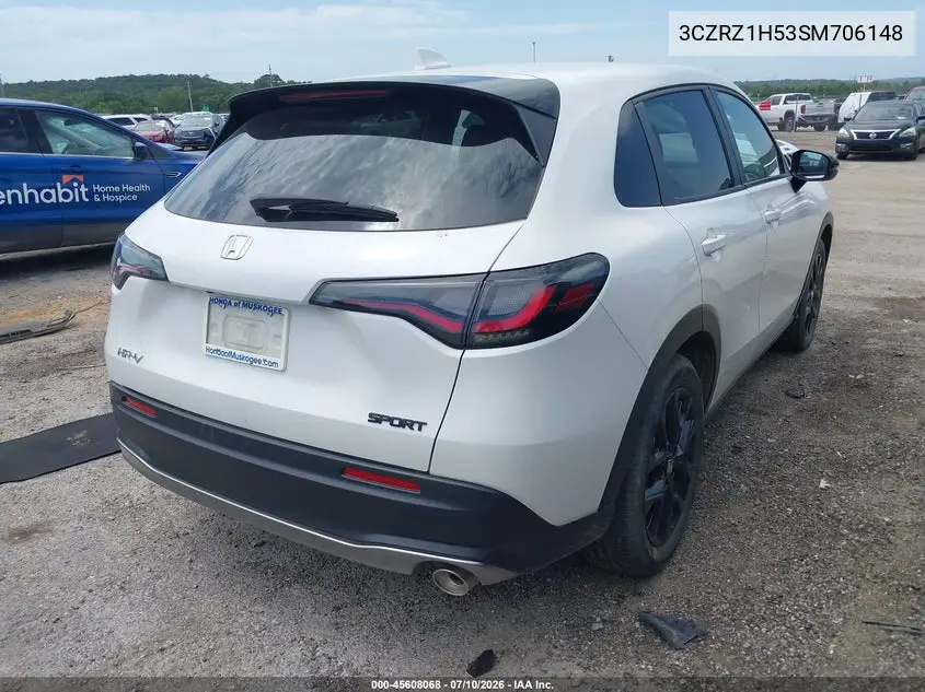 2025 Honda Hr-V 2Wd Sport VIN: 3CZRZ1H53SM706148 Lot: 45608068