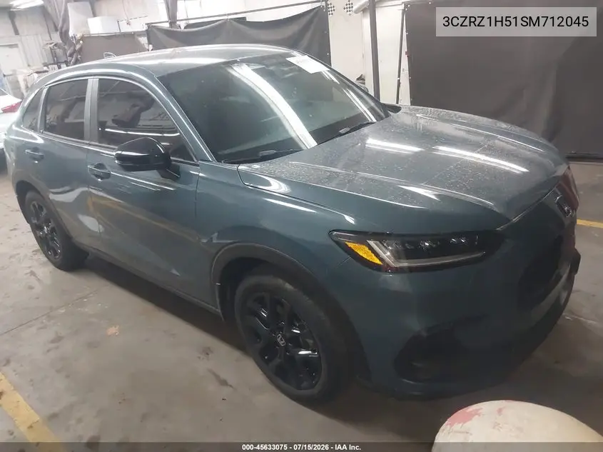 2025 Honda Hr-V 2Wd Sport VIN: 3CZRZ1H51SM712045 Lot: 45633075