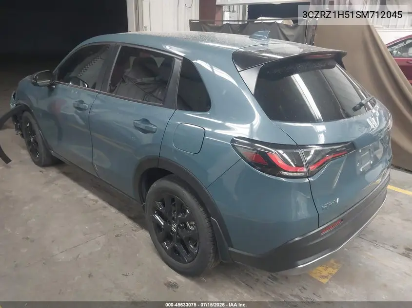 2025 Honda Hr-V 2Wd Sport VIN: 3CZRZ1H51SM712045 Lot: 45633075