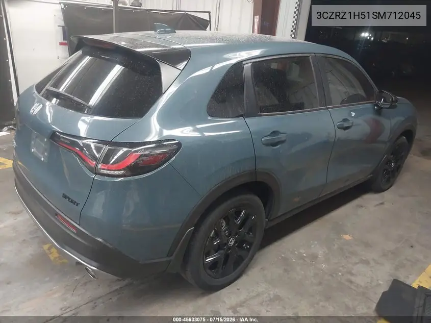 2025 Honda Hr-V 2Wd Sport VIN: 3CZRZ1H51SM712045 Lot: 45633075