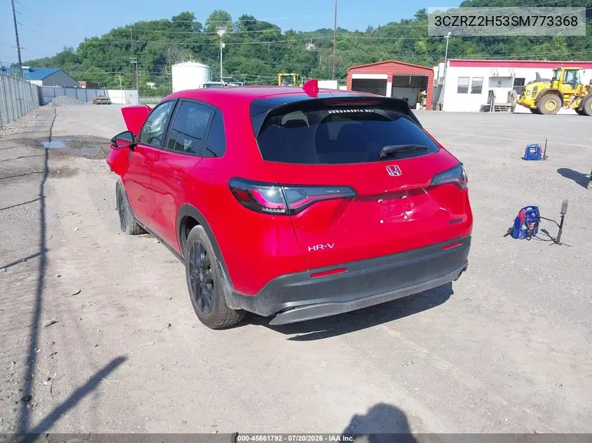 2025 Honda Hr-V Awd Sport VIN: 3CZRZ2H53SM773368 Lot: 45661792