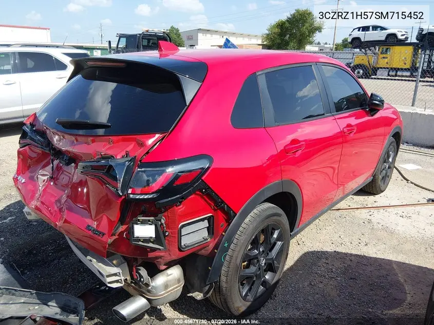 2025 Honda Hr-V 2Wd Sport VIN: 3CZRZ1H57SM715452 Lot: 45671730