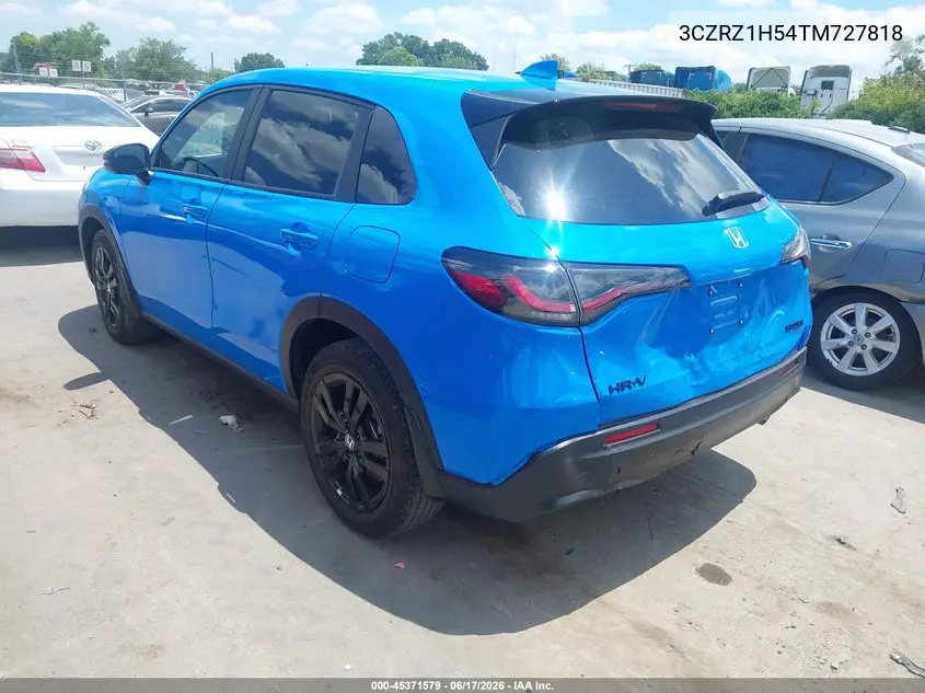 2026 Honda Hr-V 2Wd Sport VIN: 3CZRZ1H54TM727818 Lot: 45371579