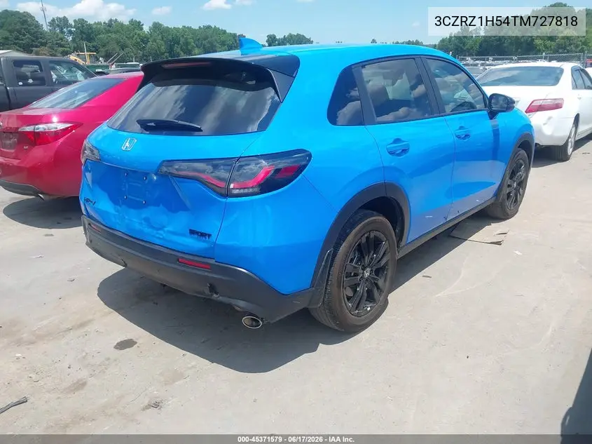 2026 Honda Hr-V 2Wd Sport VIN: 3CZRZ1H54TM727818 Lot: 45371579