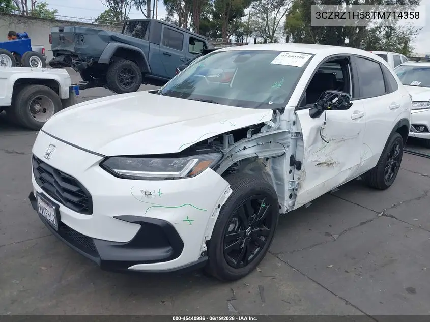 2026 Honda Hr-V 2Wd Sport VIN: 3CZRZ1H58TM714358 Lot: 45440986
