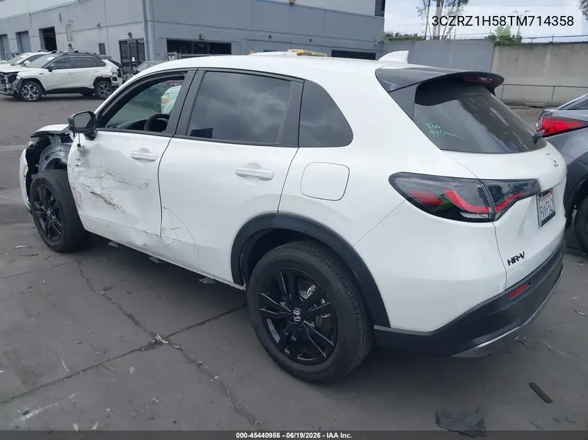 2026 Honda Hr-V 2Wd Sport VIN: 3CZRZ1H58TM714358 Lot: 45440986
