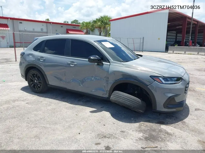 2026 Honda Hr-V 2Wd Sport VIN: 3CZRZ1H52TM704036 Lot: 45682376