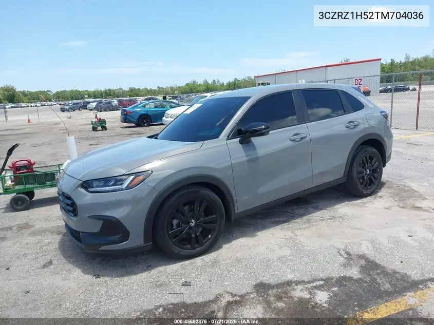 2026 Honda Hr-V 2Wd Sport VIN: 3CZRZ1H52TM704036 Lot: 45682376