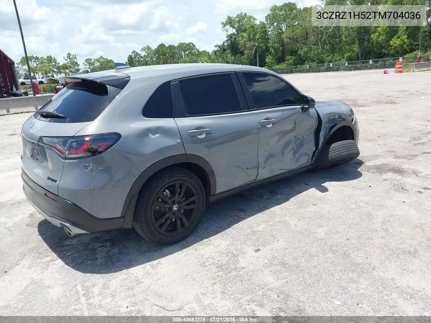 2026 Honda Hr-V 2Wd Sport VIN: 3CZRZ1H52TM704036 Lot: 45682376