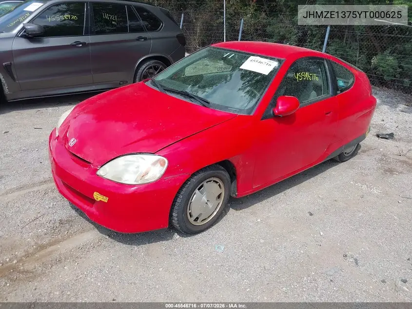 2000 Honda Insight VIN: JHMZE1375YT000625 Lot: 45546716