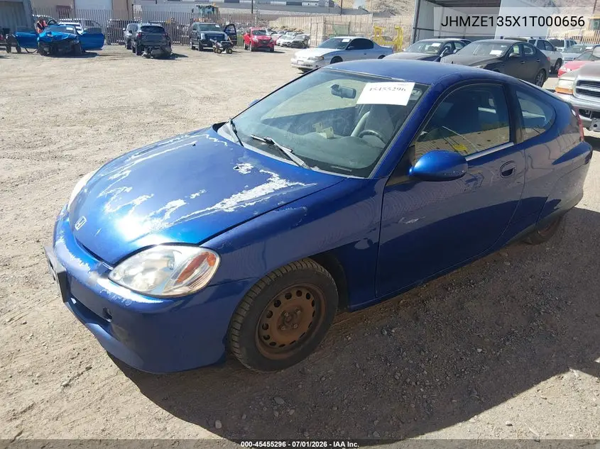 2001 Honda Insight VIN: JHMZE135X1T000656 Lot: 45455296