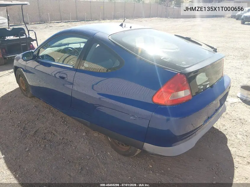 2001 Honda Insight VIN: JHMZE135X1T000656 Lot: 45455296