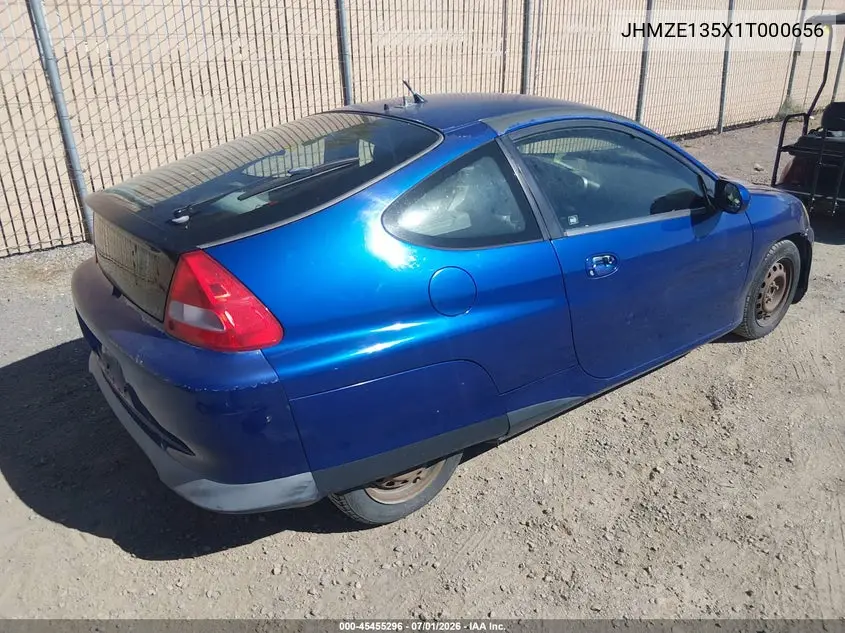 2001 Honda Insight VIN: JHMZE135X1T000656 Lot: 45455296