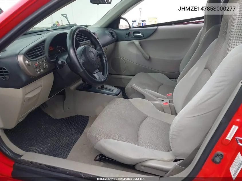 2005 Honda Insight Cvt VIN: JHMZE14785S000277 Lot: 45307619
