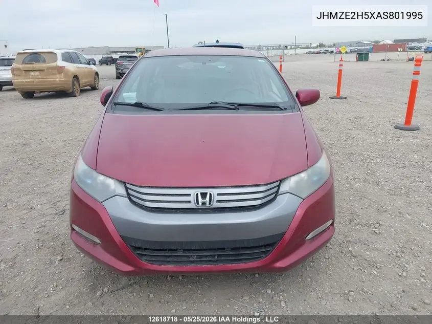 2010 Honda Insight Lx VIN: JHMZE2H5XAS801995 Lot: 12618718